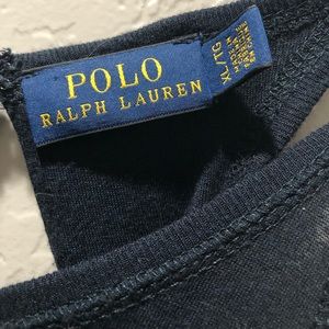 Polo navy romper
